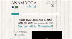 Desktop Screenshot of anamyogaotres.com